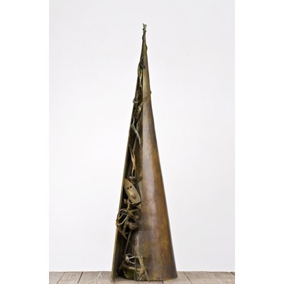 Il gambo dei fiori, 2010, bronzo-135x35x31 cm