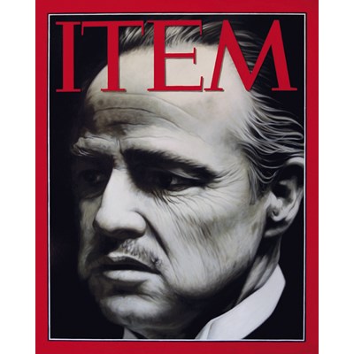 ITEM (Marlon Brando), 2006, olio su tela, 150x120 cm