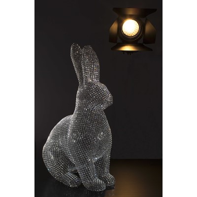 Vanitas Rabbit, 2006, Swarovski, cm 50x30x23