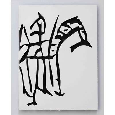 Untitled, 2012, carta su acciaio tagliato a laser, cm 80x60 