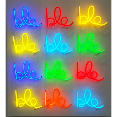 Blablabla, 2007, neon, 63x51,1 in